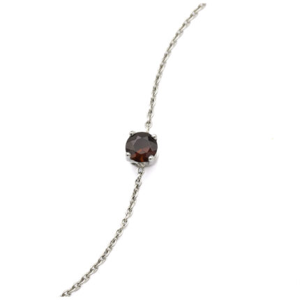 Bracelet en acier & Grenat