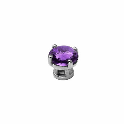 Gem acier Amethyste ovale M