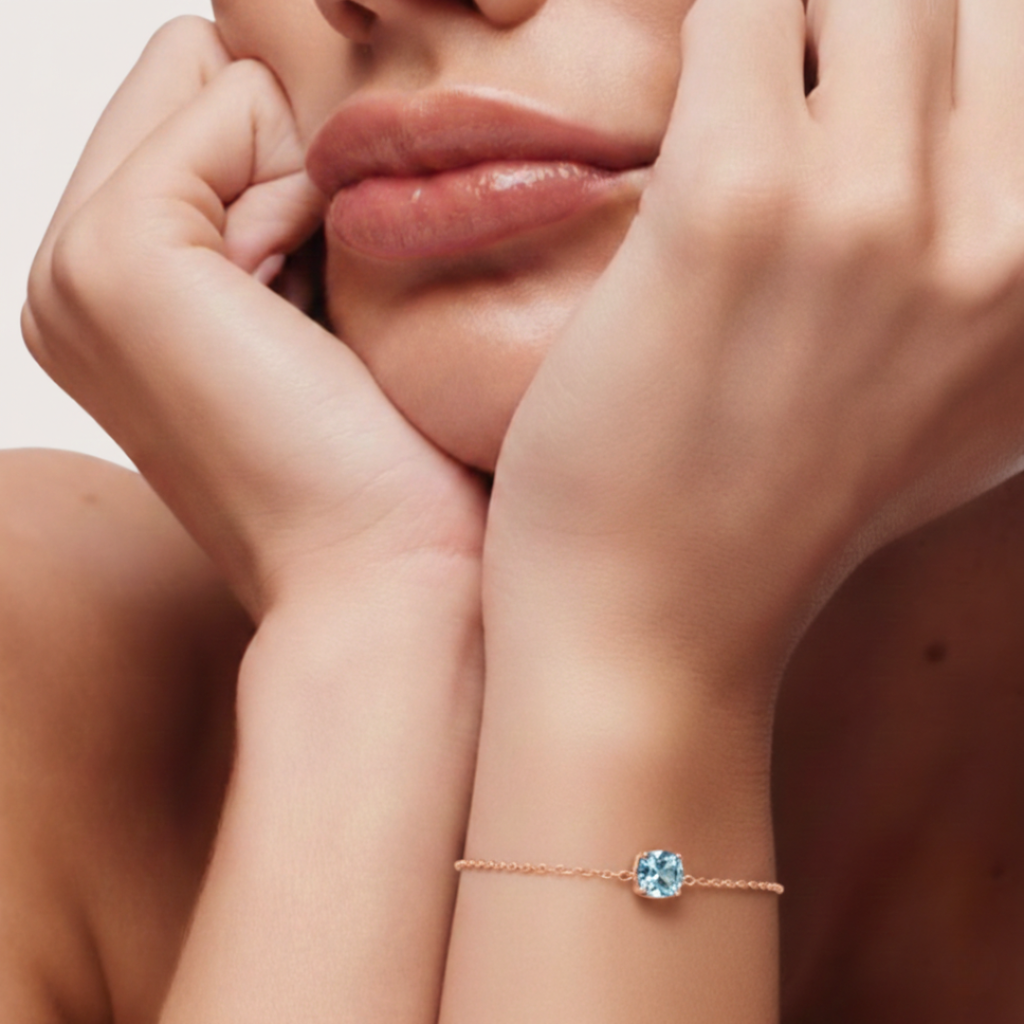 Customizable 18k Rose Gold Bracelet