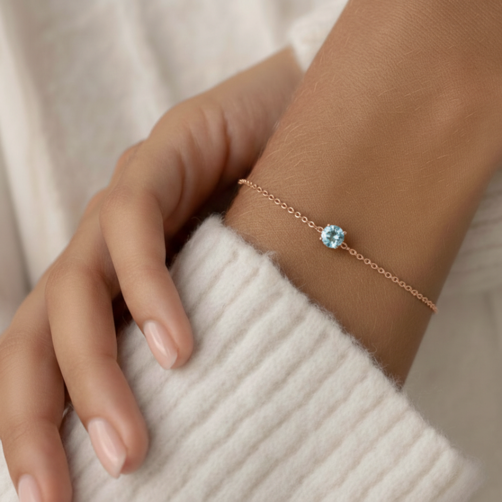 Customizable 18k Rose Gold Bracelet