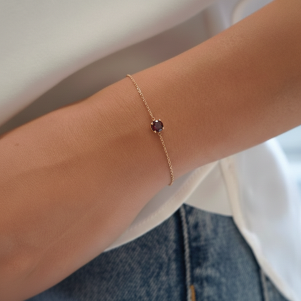 Customizable 18k Rose Gold Bracelet