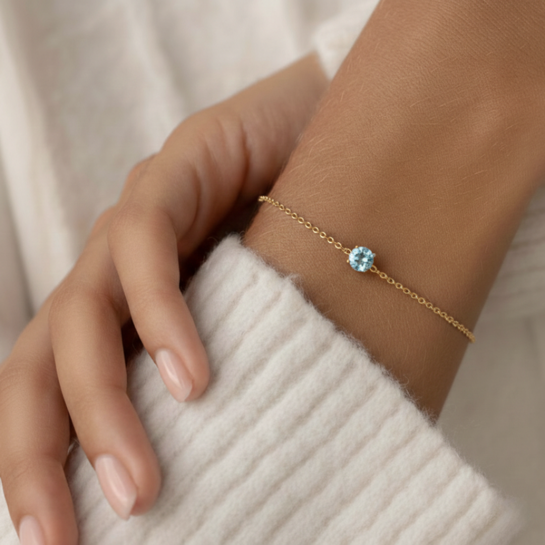 Customizable 18k Yellow Gold Bracelet