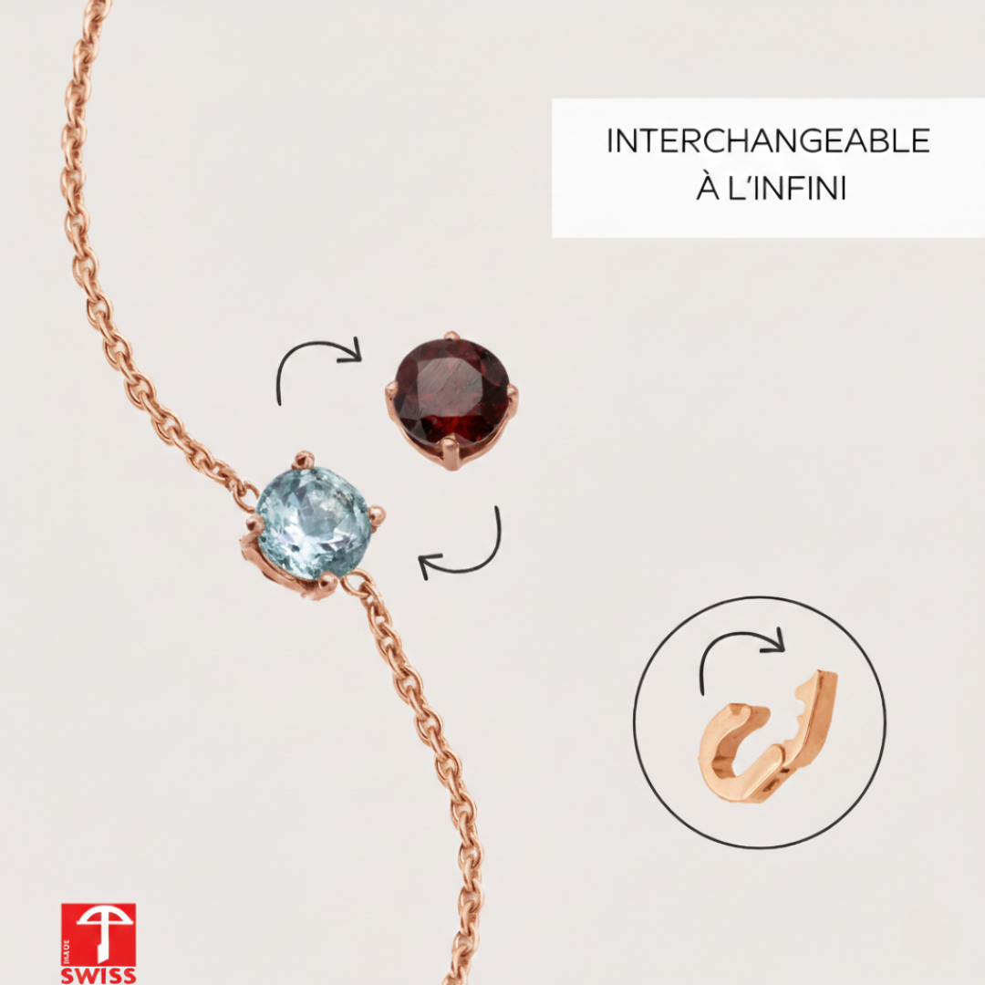 Customizable 18k Rose Gold Bracelet