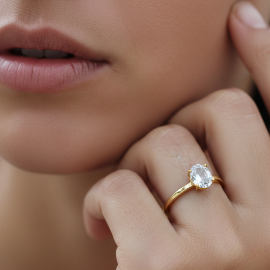 Customizable ring in yellow gold