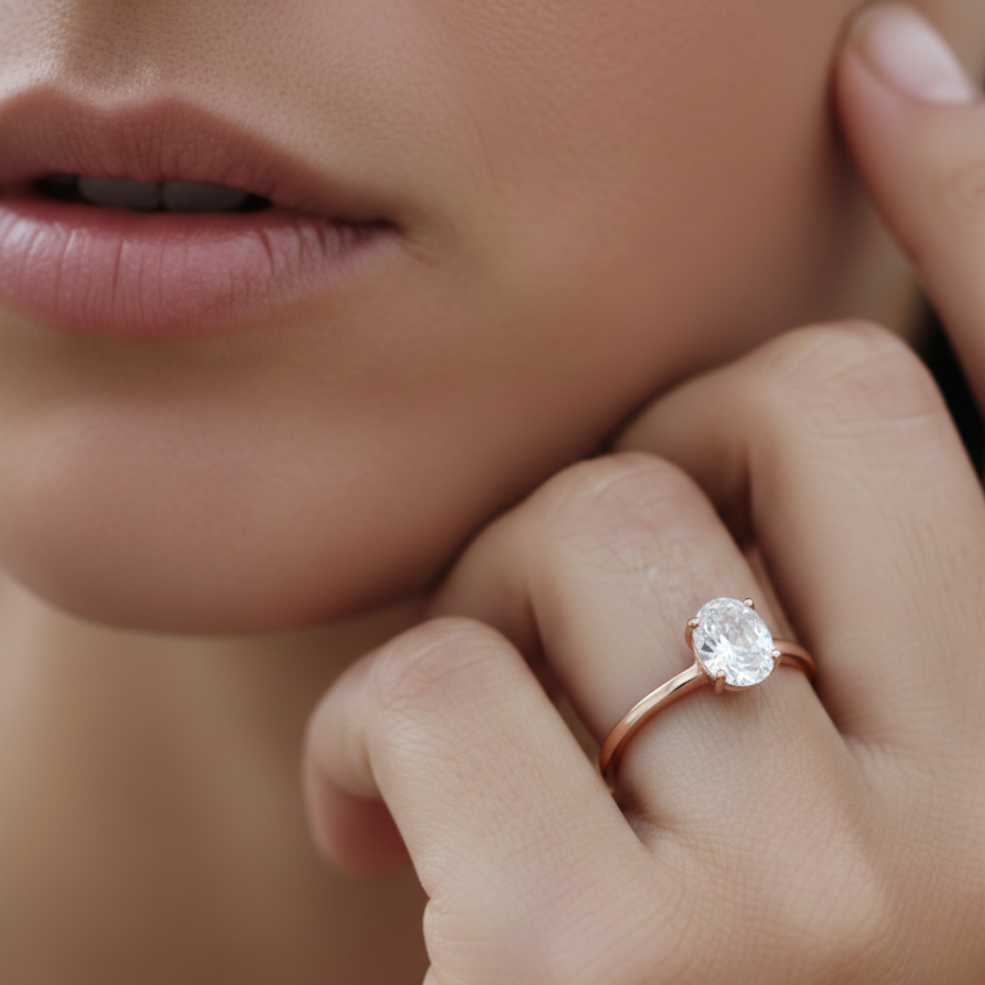 Customizable rose gold ring