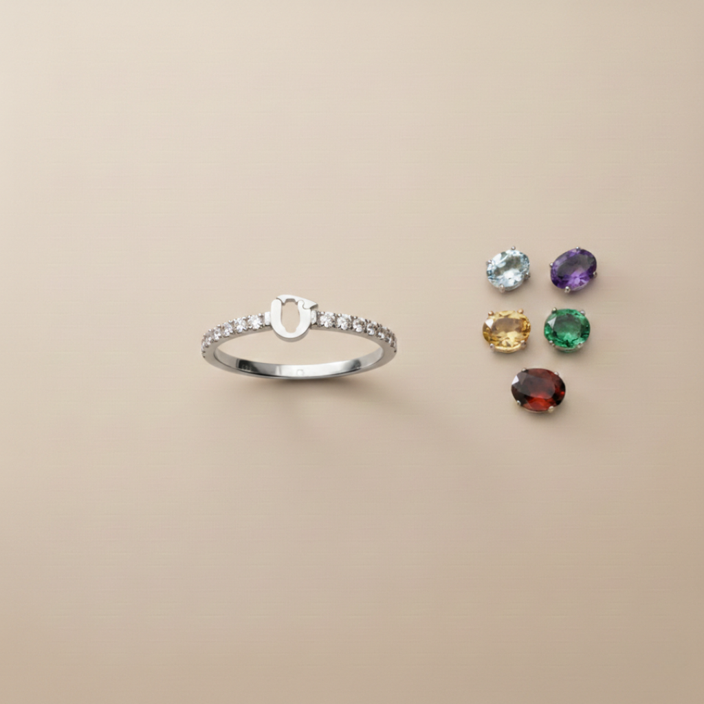 Customizable diamond ring