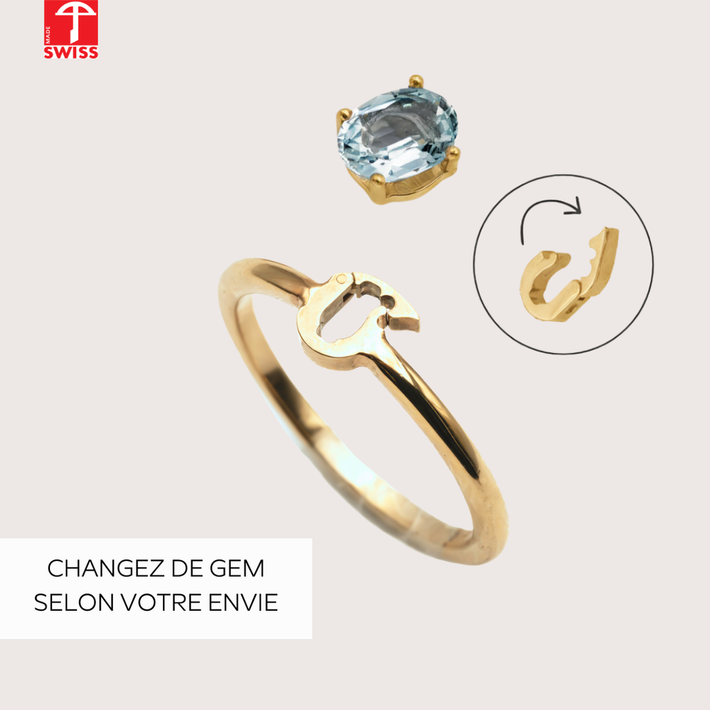 Bague à composer en or jaune