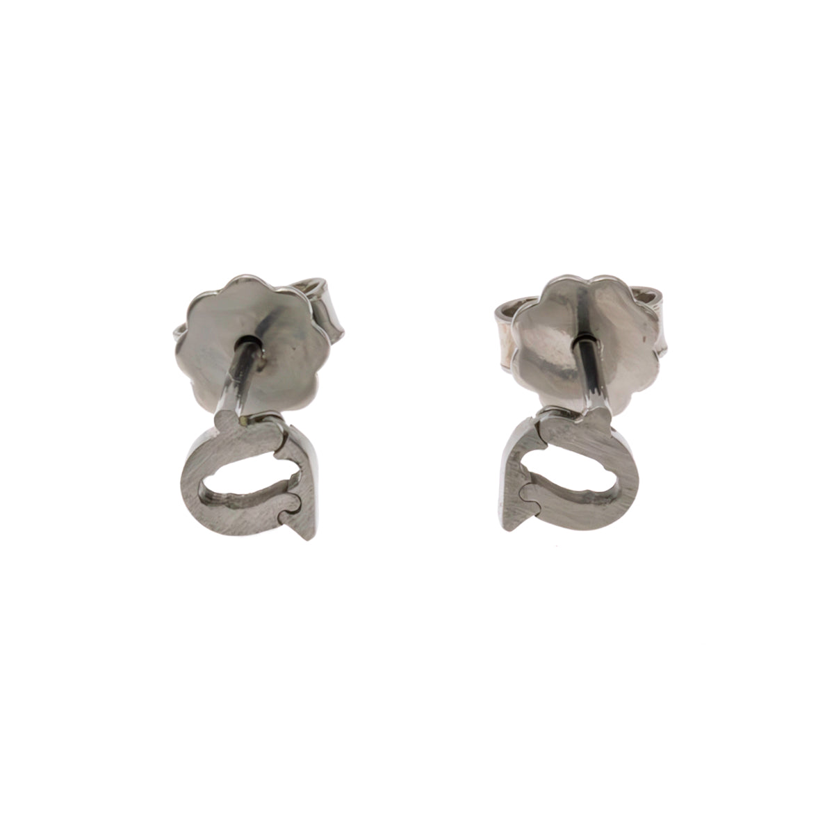 Steel stud earrings